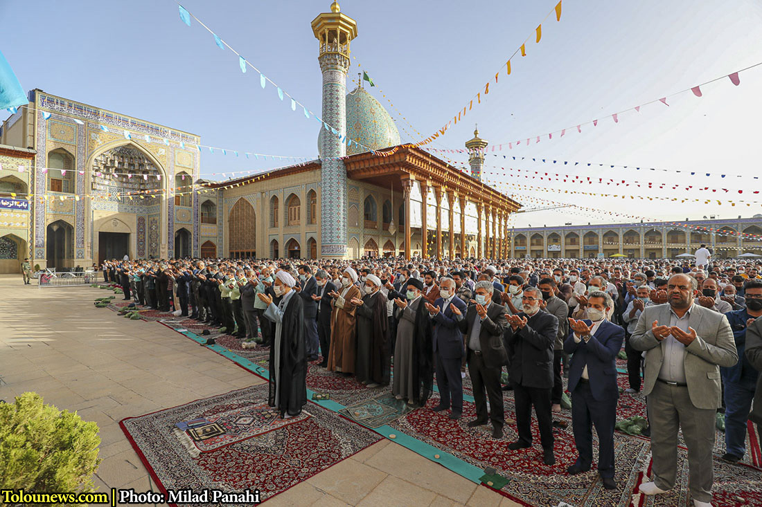 نماز عید فطر در حرم شاهچراغ(ع)